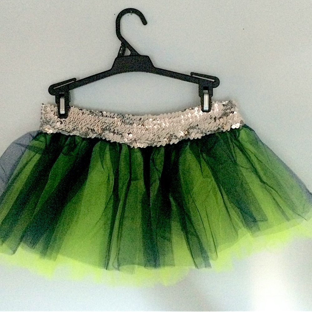 Green and Navy Blue Tutu